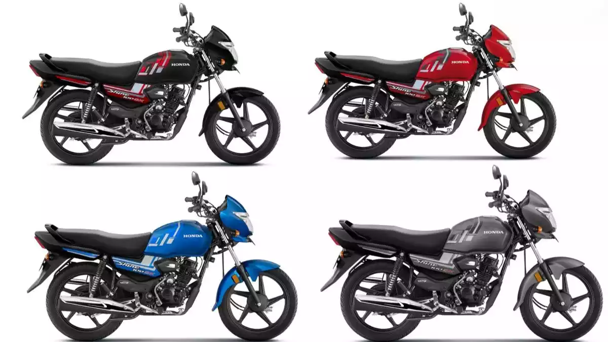 Honda Shine 100 DX colors 1
