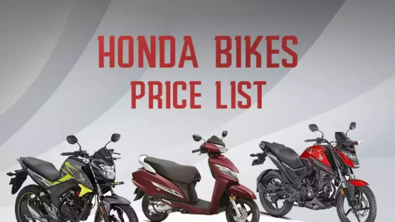 Honda Bikes New price List