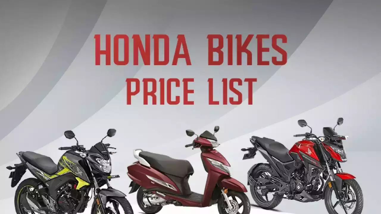 Honda Bikes New price List