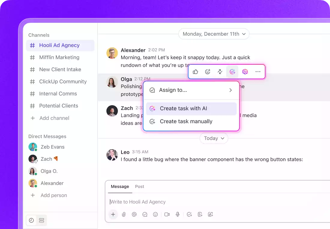 ClickUp – Best AI Task Manager