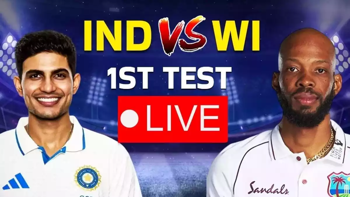 IND vs WI 1st Test 2025 Live Score