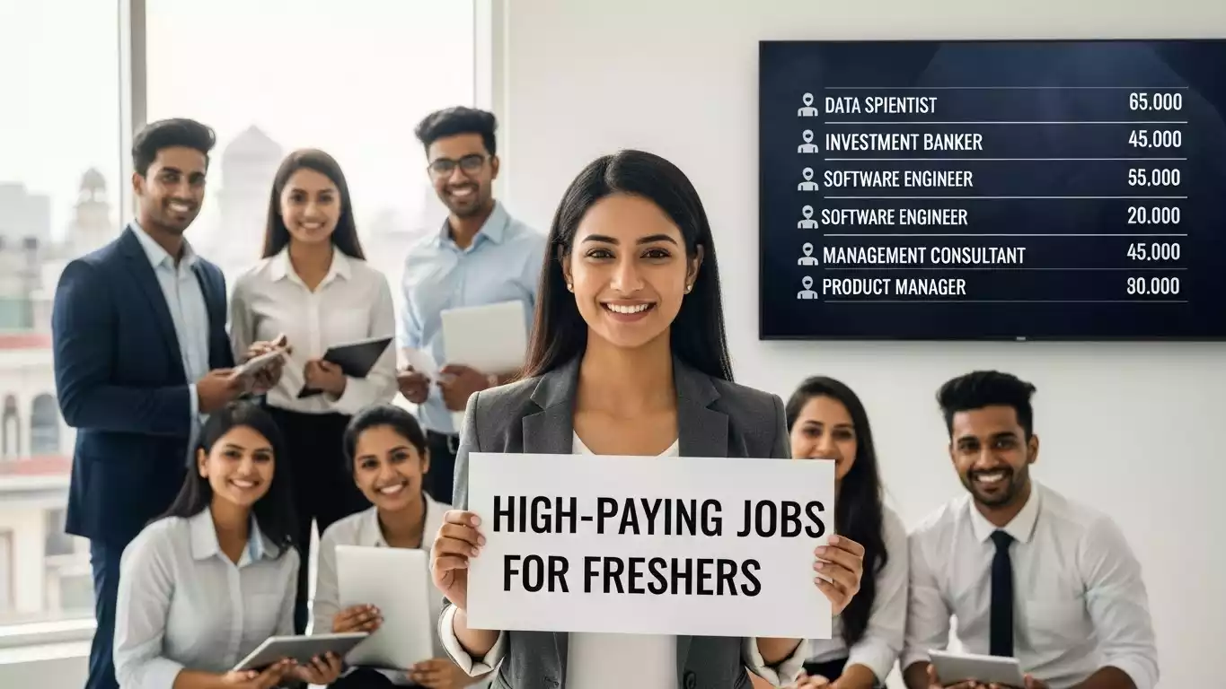 High Paying Jobs for Freshers in Hindi