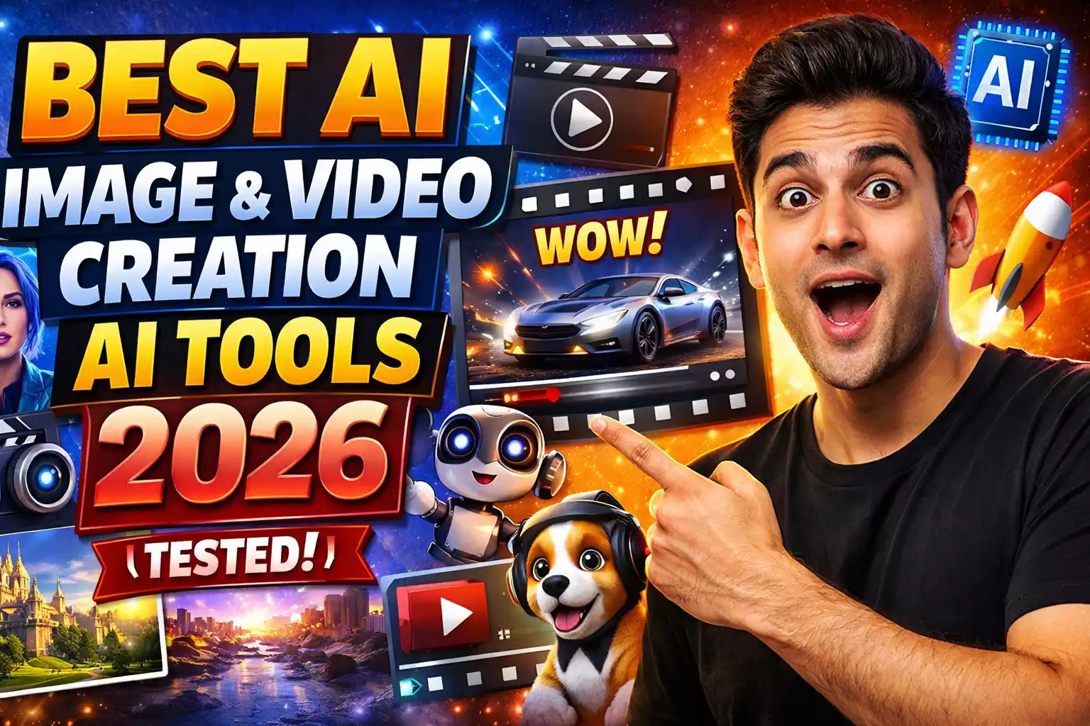 Best AI Image & Video Creation Ai Tools 2026 (Tested)