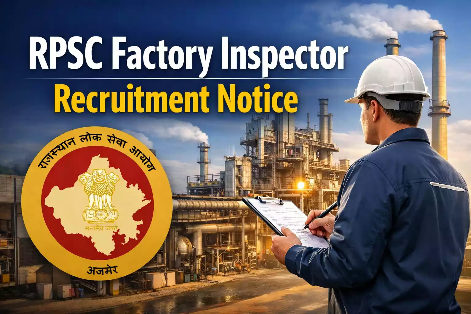 RPSC Factory Inspector Recruitment 2025