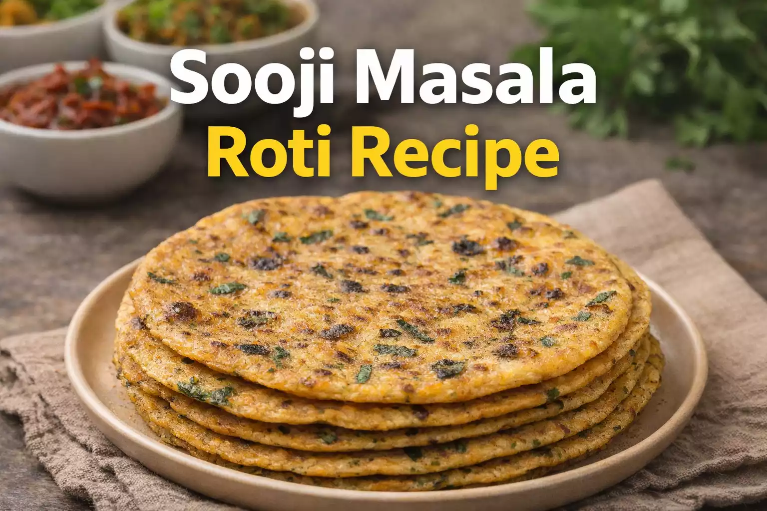 Sooji Masala Roti Recipe