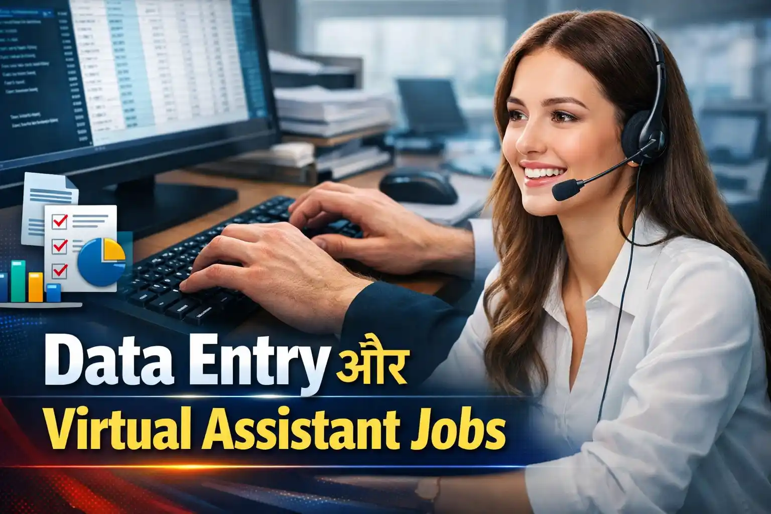 Data Entry और Virtual Assistant Jobs
