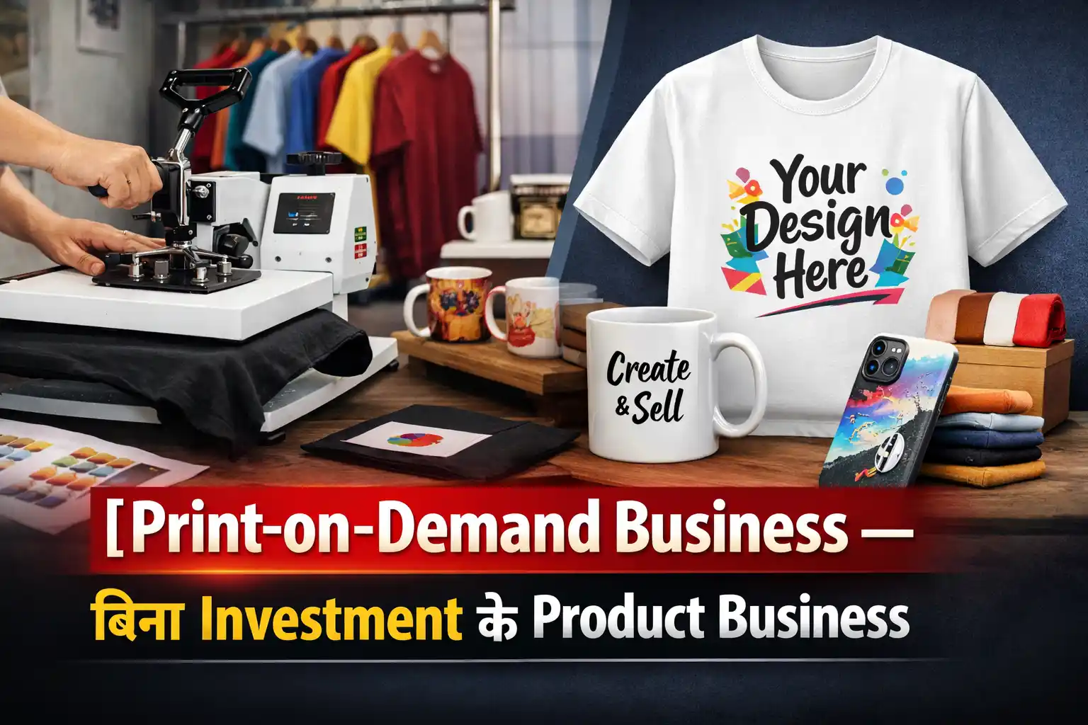 Print-on-Demand Business — बिना Investment के Product Business
