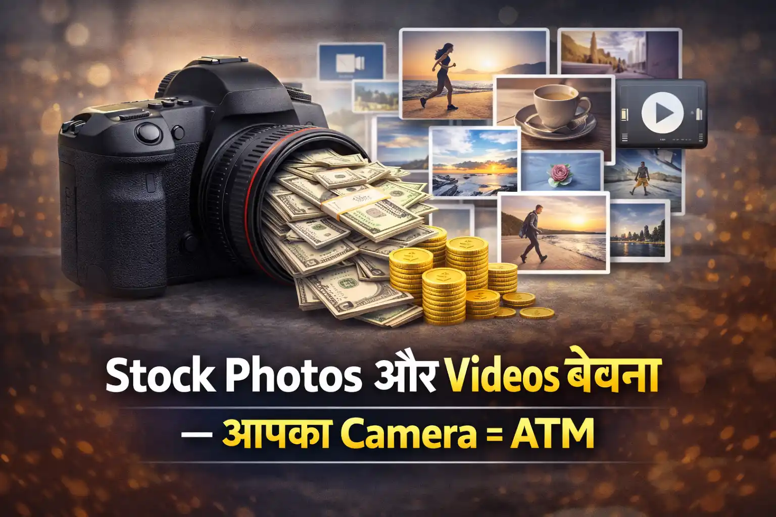 Stock Photos और Videos बेचना — आपका Camera = ATM