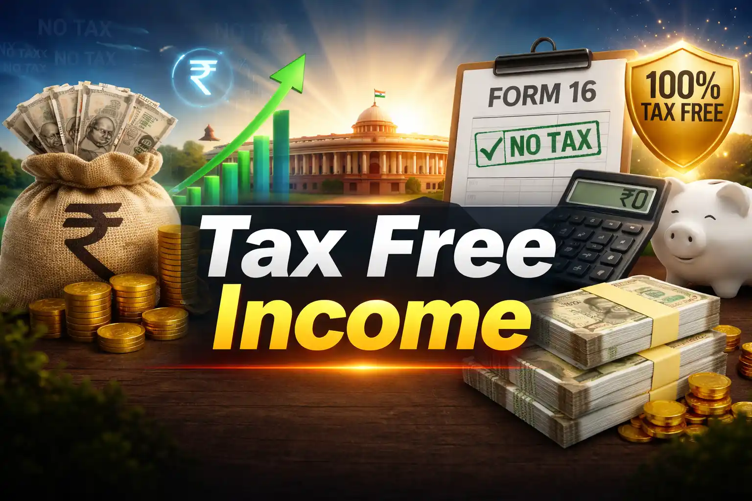 Tax free income India