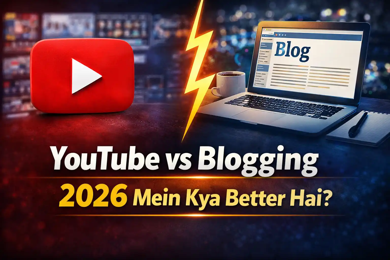 YouTube vs Blogging 2026 Mein Kya Better Hai