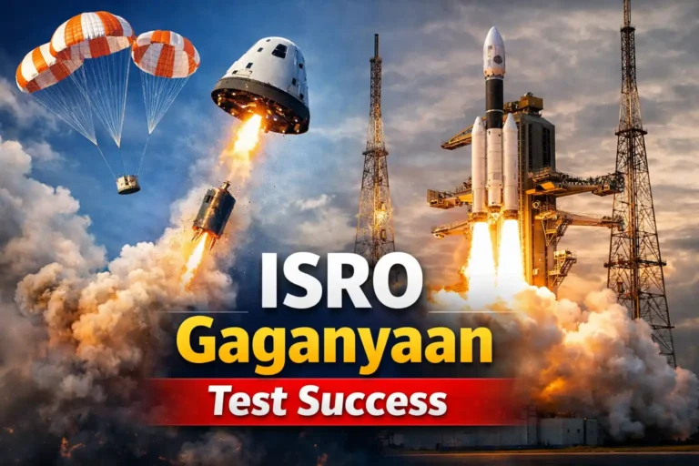 ISRO Gaganyaan test success celebrated