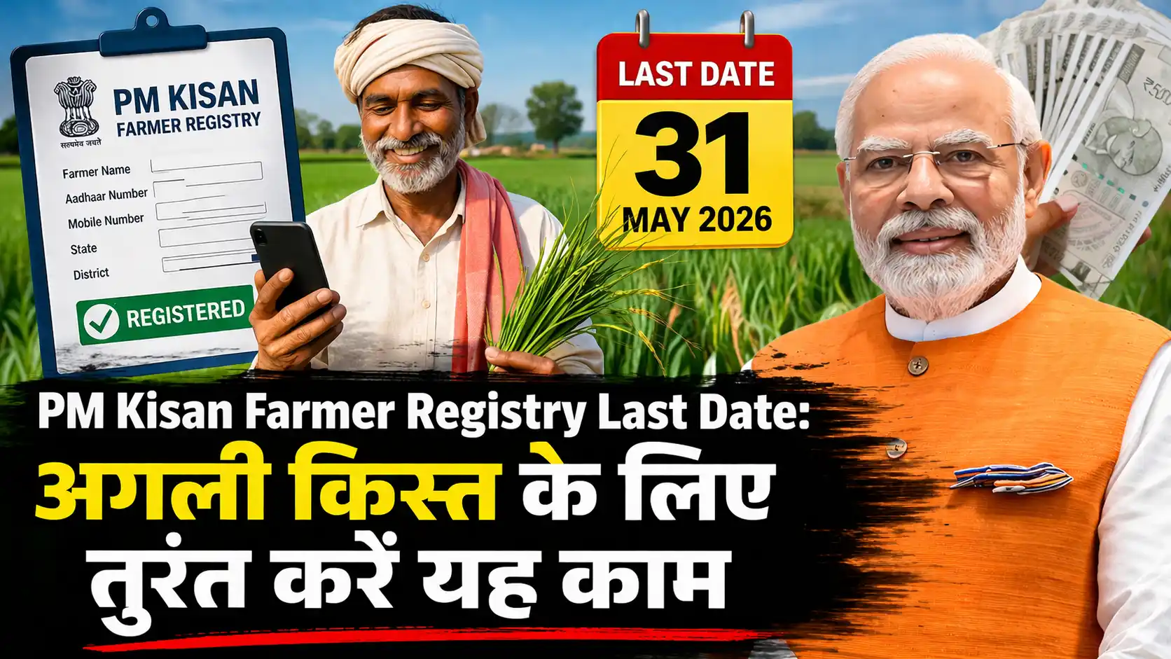 PM Kisan Farmer Registry Last Date