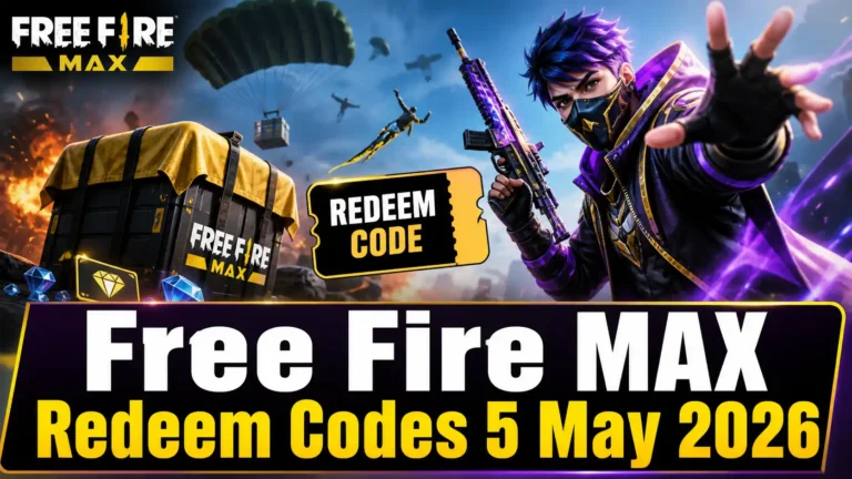 Free Fire MAX Redeem Codes 5 May 2026 — Claim FF Max Rewards Today for Free