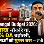 West Bengal Budget 2026: 1 लाख नौकरियां, 20% DA बढ़ोतरी, महिलाओं को मुफ्त बस — सभी घोषणाएं 2 West Bengal Budget 2026